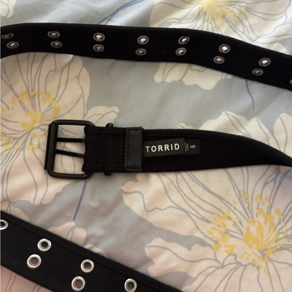 Torrid Black Belt with Silver Accents